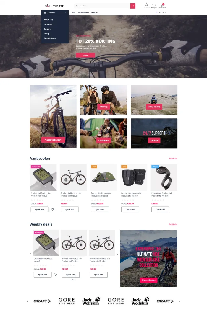 Shopify thema ultimate
