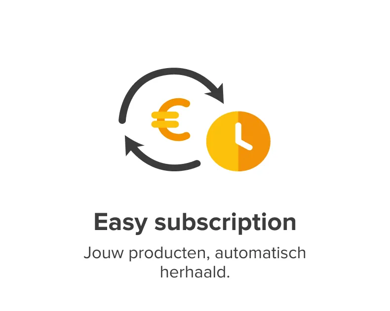 easy subscription app. Automatisch herhaalgemak